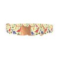 Dinosaur Volcano Dog Collar - metal rose gold