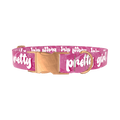 Lip Print Dog Collar - metal rose gold