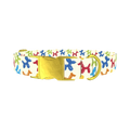 Balloon Animal Dog Collar - metal gold
