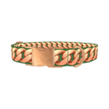 Rose Gold Chain Dog Collar - metal rose gold