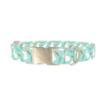 Carrot Bunny Dog Collar - metal silver