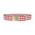 Geometric Plaid Dog Collar - metal silver