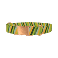 Geometric Diagonal Dog Collar - metal rose gold
