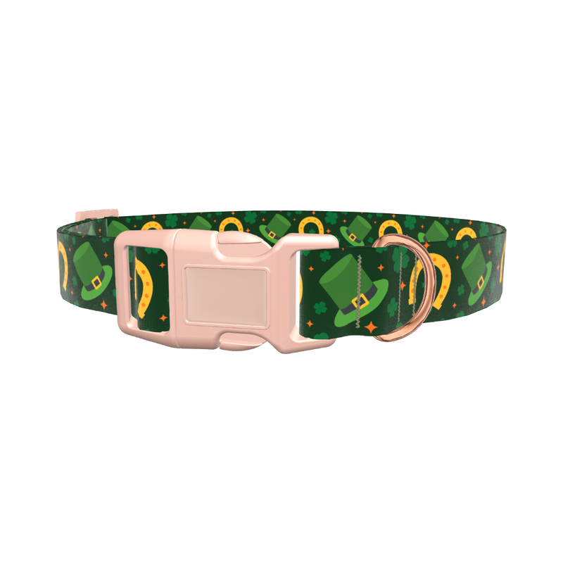 Lucky Rainbow Dog Collar - plastic gold