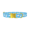 Goose Floral Dog Collar - metal gold