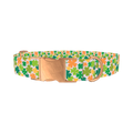 Multicolor Clover Dog Collar - metal rose gold