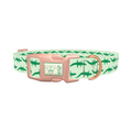 Crocodile Pattern Dog Collar - plastic rose gold