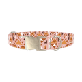 Tribal Triangle Dog Collar - metal silver