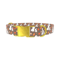 Autumn Bunny Dog Collar - metal gold