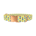 Stylized Bee Dog Collar - metal rose gold