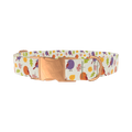 Autumn Bird Dog Collar - metal rose gold