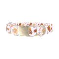 Boho Sun Moon Dog Collar - metal silver