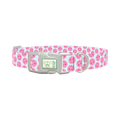 Heart Smile Emoji Dog Collar - plastic silver