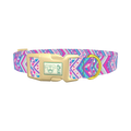 Tribal Chevron Dog Collar - plastic gold