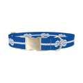 Nautical Knot Dog Collar - metal silver