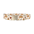 Bohemian Rainbow Dog Collar - metal silver