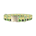 Irish Luck Dog Collar - metal silver