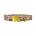 Vintage Christmas Dog Collar - metal gold