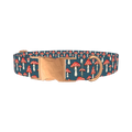 Halloween Mushroom Dog Collar - metal rose gold