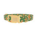 Gingerbread Cookie Dog Collar - plastic gold