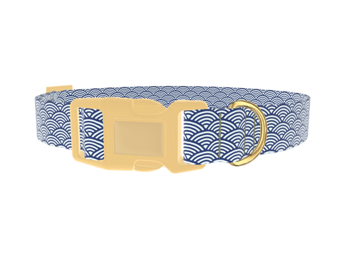 Geometric Wave Dog Collar
