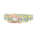 Easter Egg Pattern Dog Collar - plastic rose gold
