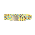 Stylized Bee Dog Collar - metal silver