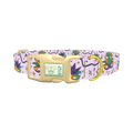 Mardi Gras Mask Dog Collar - plastic gold