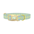 Geometric Petal Dog Collar - plastic gold