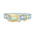 Candy Cane Star Dog Collar - plastic gold