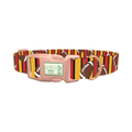 Football Stripe Dog Collar - plastic rose gold