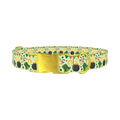 Irish Luck Dog Collar - metal gold