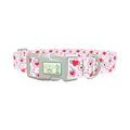 Heart Sunglasses Dog Collar - plastic silver