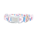 Fishing Lure Pattern Dog Collar - plastic rose gold