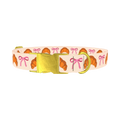 Croissant Bow Dog Collar - metal gold