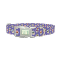 Calavera Skull Dog Collar - plastic silver
