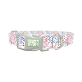 Fireworks Starburst Dog Collar - plastic silver
