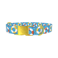 Summer Pool Dog Collar - metal gold