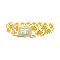 Yellow Stegosaurus Dog Collar - plastic gold