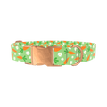 Carrot Floral Dog Collar - metal rose gold