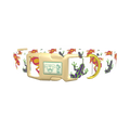 Colorful Frog Pattern Dog Collar - plastic gold