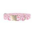Love Speech Bubble Dog Collar - metal silver