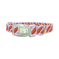 Playful Sausage Dog Collar - plastic silver