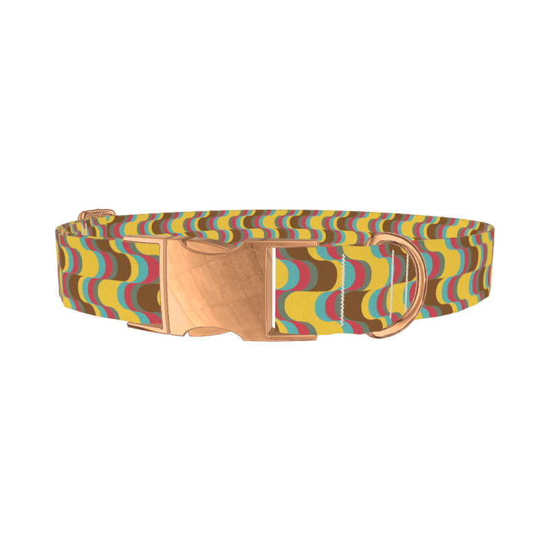Retro Wave Dog Collar