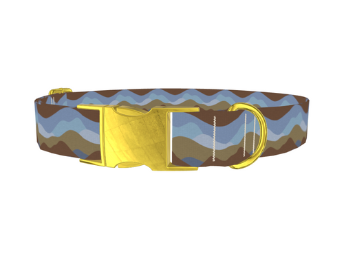 Geometric Landscape Dog Collar