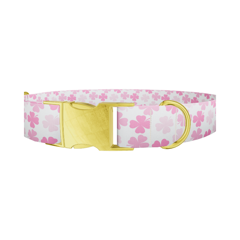 Pink Clover Dog Collar