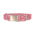 Pink Silhouette Meadow Dog Collar - Thumbnail 3
