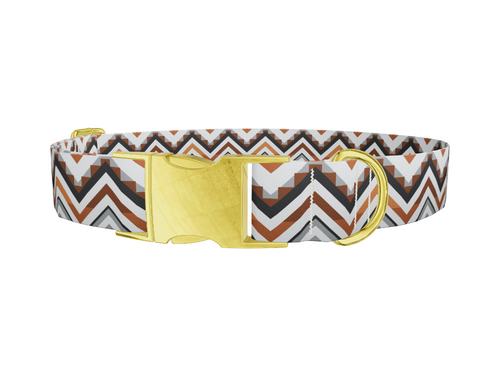 Tribal ZigZag Dog Collar