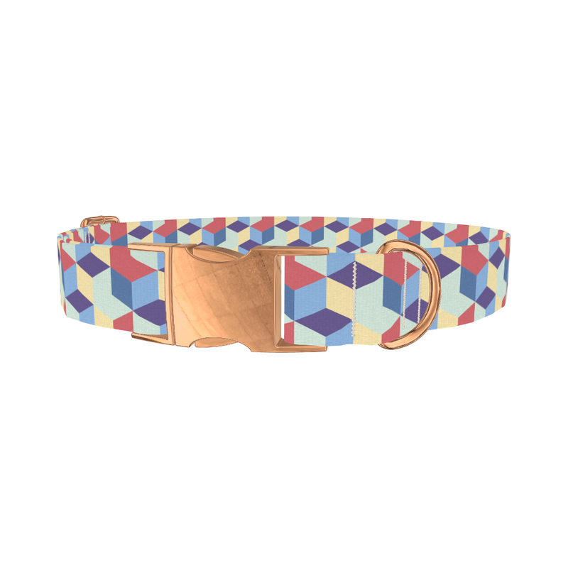Geometric Retro Dog Collar