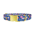 Dark Floral Blossom Dog Collar - Thumbnail 1